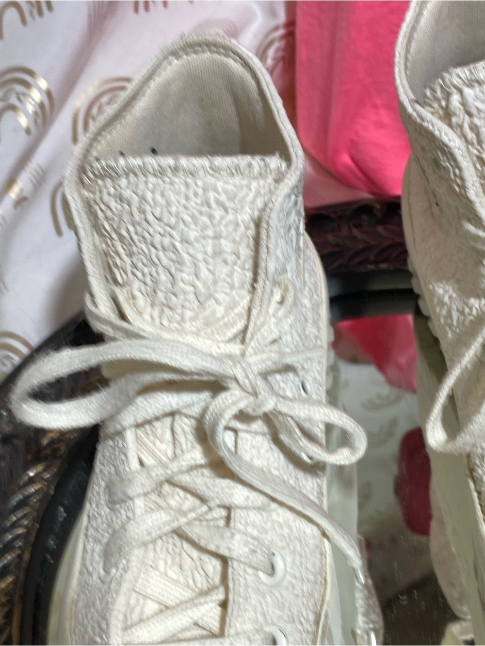Converse Cream High-Top Canvas Sneakers - Picture 4 of 16